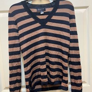 Navy Blue and Brown sweater